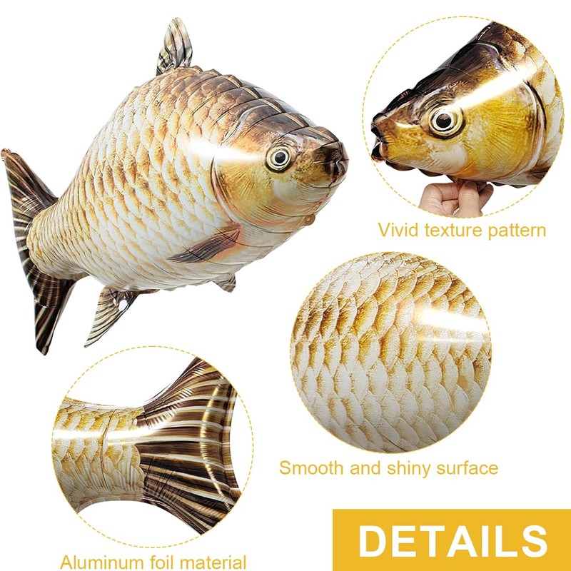 6-piece set, fish balloons, inflatable carp, inflatable fish, inflatable animals,