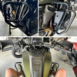 Worldmotop Highway Crash Bar Engine Guard Compatible with Harley PAN America 1250 RA1250 PA1250 PAN America 1250S 2020 2021 2022 2023 2024 2025(for PAN America 1250)