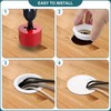 8Pcs Desk Grommet with Hole Saw,60mm Cable Wire Grommet Computer