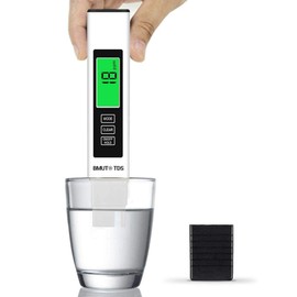 BMUT 3-in-1 TDS Meter - Digital Water Quality Tester and EC as well as Temperature Meter, Measuring Range 0-9999ppm, for Water, Plants, Drinking Water, Aquariums, etc