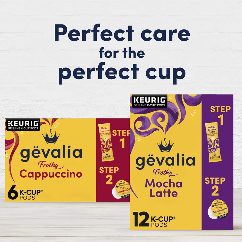 Gevalia Frothy 2-Step Mocha Latte Expresso K-Cup® Coffee Pods &