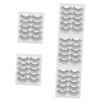 FOMIYES 25pairs False Eyelashes Natural Look Chemical Fiber Makeup Lashes