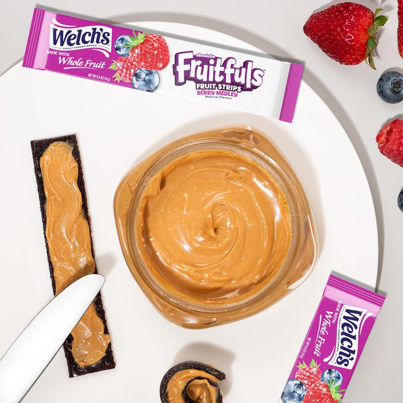 Welch's Absolute Fruitfuls Fruit Strips, Tasty Dried Fruit Snacks for