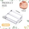 Mtxorvix 12 Pieces Acrylic Stands Clear Place Card Holders,Acrylic Sign