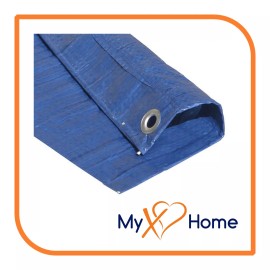 MyXOHome 6 x 8 Blue Color 10 mil. Thick Heavy Duty Tarp by MyXOHome