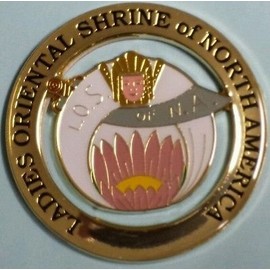 Mason Square Market Ladies Oriental Shrine of North America Cut Out Car Emblem