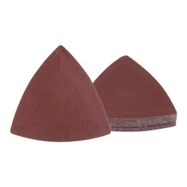 Kozelo 15pcs Mouse Sander Detail Sandpaper - [ 240 Grit, 3-1/8" ] Triangle Hook and Loop Assorted Sanding Pads Sheet for Wood Furniture Polishing Use | Aluminum Oxide Sandpaper