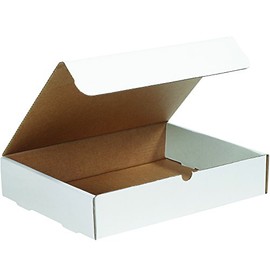 Aviditi White Literature Mailing Boxes, 15 1/8 x 11 1/8 x 3 Inches, Pack of 50, Crush-Proof, for Shipping, Mailing and Storing