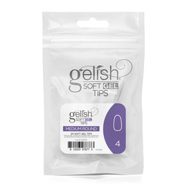 Gelish Soft Gel Tips, Medium Round Size 4, 50 ct. Refill