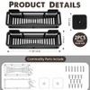 BIUFANTASI 2pc Wall Mounted Floating Shelf, Detachable Storage Rack,No Drill