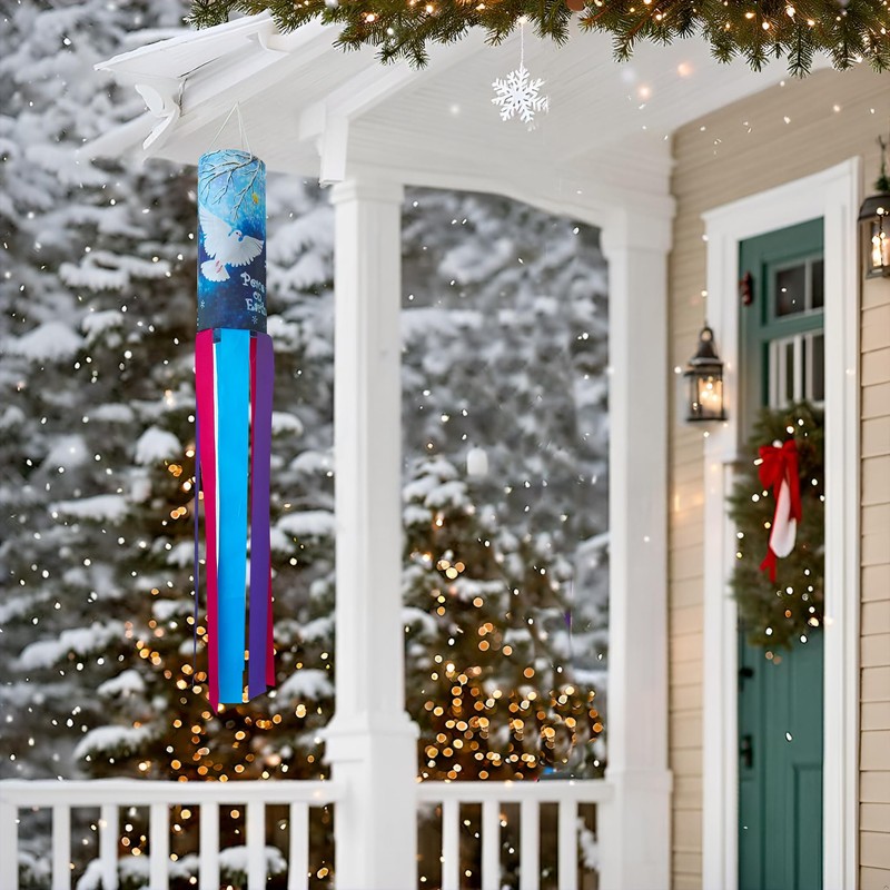 Peace Dove Windsock Durable Outdoor Hanging, 40 Inch Seasonal Farmhouse