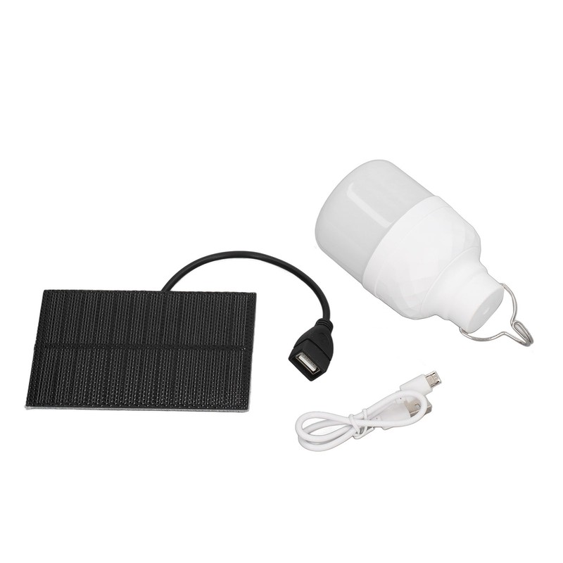 Solar Powered LED Bulb 40W 5000K 1500lm Portable LED Light