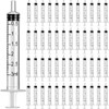 OLCANA 50 Pieces 3ml Syringes Non-sterile Disposable Syringe for Scientific