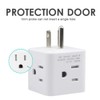 Multi Plug Outlet Extender, Vsanstar 3 Prong Wall Tap 4