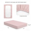 4 Pack Crib Sheets for Girls – Fitted Crib Sheets
