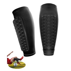 Meayll 2025 Football Shin Pads Men & Women - Innovative All-Round Protection Shin Pads with Breathable, Non-Slip, Designed for Football | Includes Storage Bag (M)