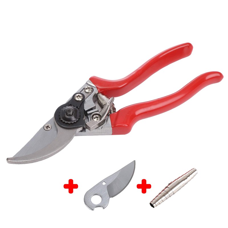 Secateurs, LINZI Bypass Pruning Shears 215mm with Extra Blade and
