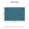 XALOGEER Mandala Placemats Set of 4 Turquoise Teal Blue Boho