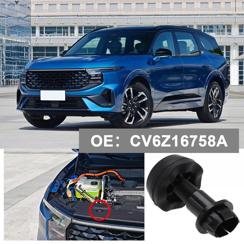 Be In Your Mind 2 Pcs Black Rubber Bonnet Stopper