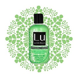 Lu LatinUs Beauty Free To Be Crema para Peinar Máximo Volumen con Beneficios Antioxidantes de Moringa y Keratina Vegana | Crea Textura y Cuerpo en Cab
