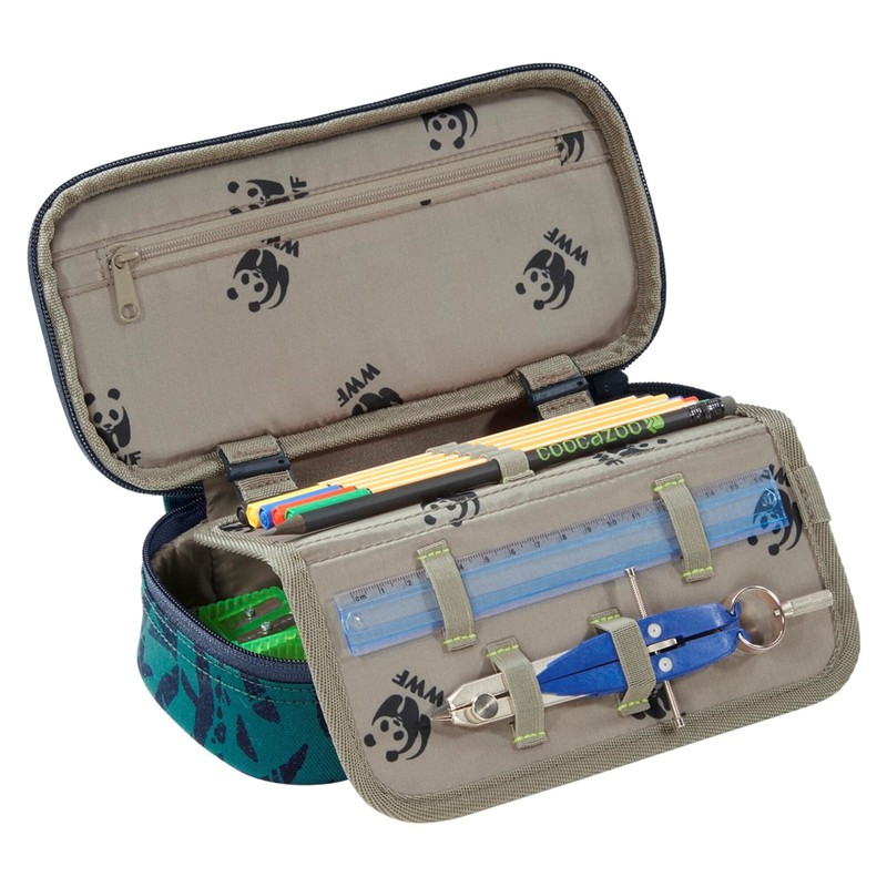coocazoo PencilDenzel Pencil Case, Triangle Compartment, Timetable Compartment, Removable Pen