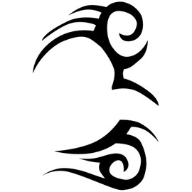 Hangover Inspired Temporary Face Tattoos – 2 Copies of Mike Style Tribal Tattoo – Easy to apply, easy to remove