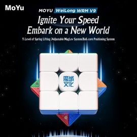 Bukefuno MoYu WeiLong WRM V9 3x3 MagLev Magic Cube Puzzle WRM V9 MagLev Magic Cube Stickerless 3x3 Moyu WeiLong V9 MagLev Speed Cube 3x3x3 Version