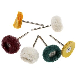 6PCS Polishing Wheel Buff Buffing Pad Brush Compatible with Rotary Disc Polish Drill Bit