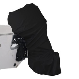 Gicov Boat Motor Cover Outboard Motor Cover Heavy Duty Waterproof Boat Engine Cover with Drawstring and Zipper Fits for 8-10HP Motor