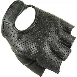 Nazran Perforated 2.0 Fingerless Leather Motorcycle Gloves 3XL