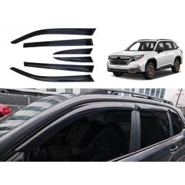 Lyemer 6PCS Window Deflectors Rain Guards for Subaru Forester 2025 2026, Tape-On Out-Channel Window Visors Glass Vent Accessories Window/Set (Not Fit Wilderness Versions)
