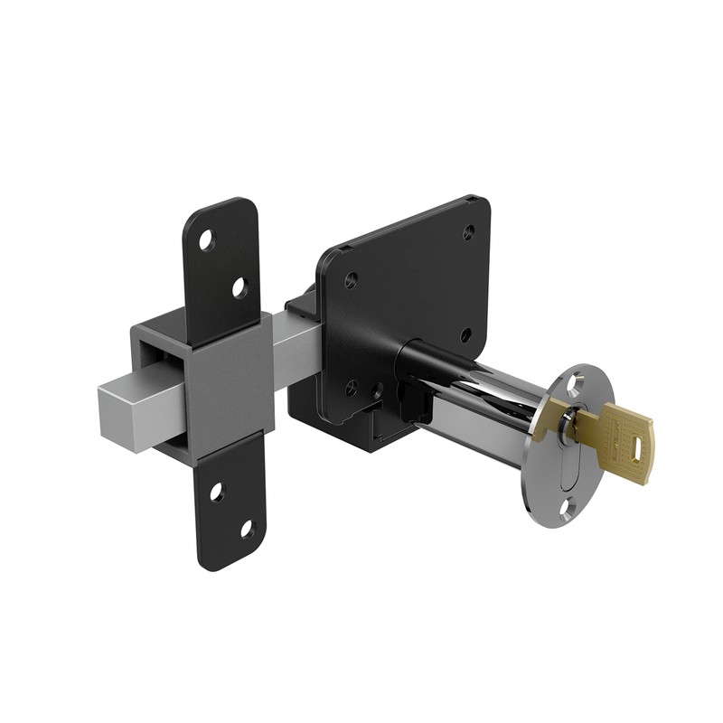 GateMate Long Throw Gate Lock 1490136, Euro Profile Keyed Alike