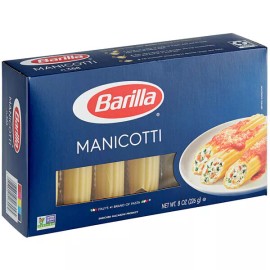 Barilla Manicotti Pasta 8 oz. (select quantity below) - 12/Case 8 oz. Manicotti Pasta