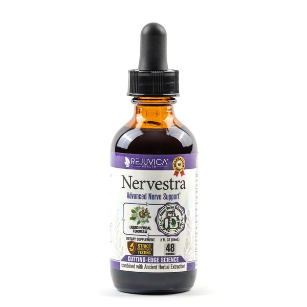 Nervestra - Advanced Nerve Support Supplement - Liquid Delivery for Better Absorption - Alpha Lipoic Acid, Vitamin B6, White Willow Bark Turmeric, Passionflower & More!