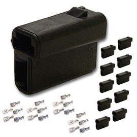 (10 Pack) HD Switch Replaces Delphi 56 Series Metri-Pack 2-Way Female Connector 2973781 & TERMINALS - Made in The USA! - HD Switch