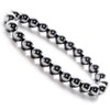 GOLD STONE Terahertz Ore Bracelet, 0.3 inch (8 mm), Round,