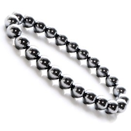 GOLD STONE Terahertz Ore Bracelet, 0.3 inch (8 mm), Round, High Purity, Power Stone, Far Infrared, Health, Inner Circumference: Approx. 8.3 inches (21 cm)
