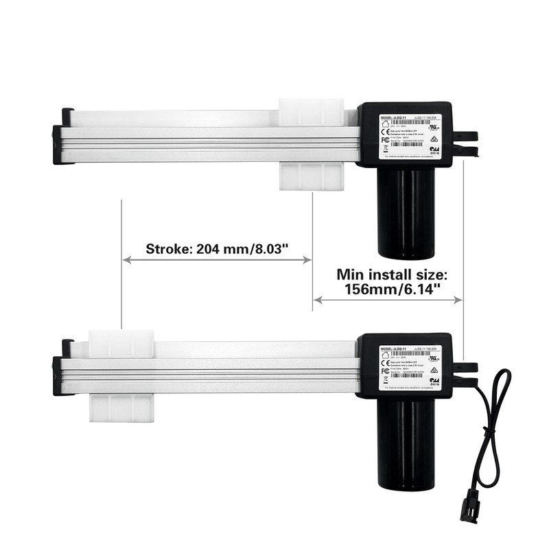 Dlfeue Motor Model JLDQ-11 JLDQ.11.156.204 Linear Actuator Kit for Lift