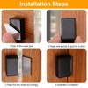 uxcell 4 Pack Adhesive Magnetic Cabinet Door Catches, Magnetic Cabinet