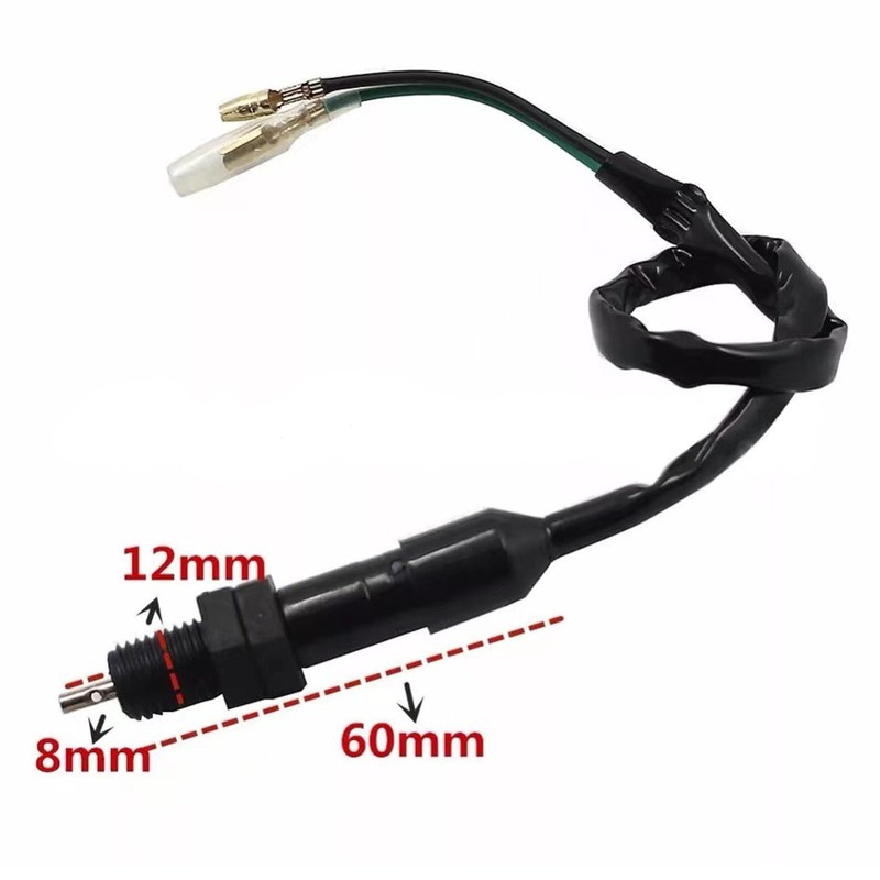 Rear Brake Switch Universal M12X1.5mm Rear Brake Stop Light Switch