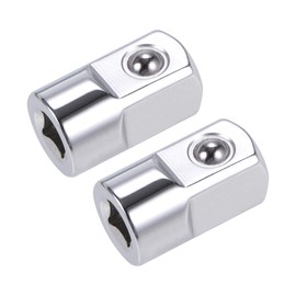 sourcing map 2 Pcs 1/4 Inch Drive (F) x 1/2 Inch (M) Socket Adapter, Female to Male