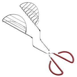 Froiny Stainless Steel Taco Maker Tongs, 12.6 Inch Long, Red, 1pc