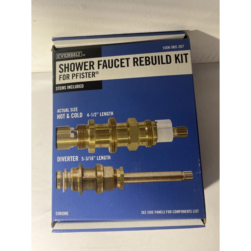 Everbilt 3-Handle Shower Valve Rebuild Kit with Ceramic Stems-10069652