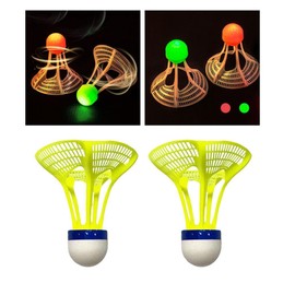 Harilla LED Badminton Shuttlecocks, Luminous Balls, Badminton Play Activities for Kids and Adults, Illuminating Badminton at Night Green Light