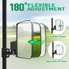 No Drilling Golf Cart Side Mirrors with Built-In Reflector, Universal