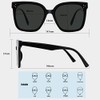 MAXJULI - Gafas de sol de gran tamaño para mujer