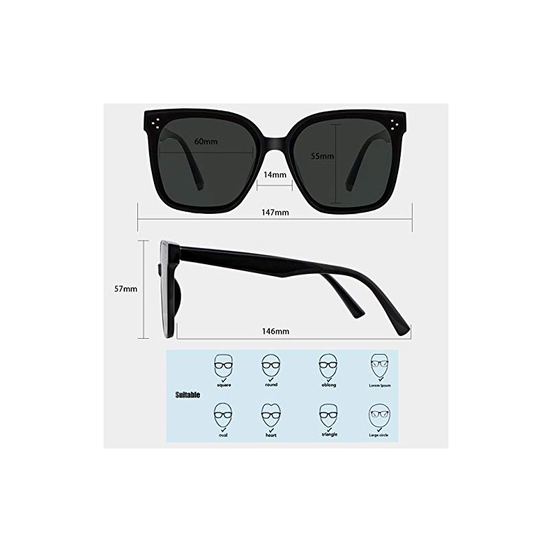 MAXJULI - Gafas de sol de gran tamaño para mujer