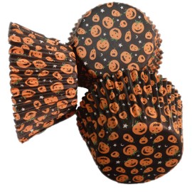 Scrumptious Pumpkin Print Cupcake x 36 Cases, Paper, Multi