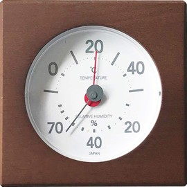 KATOMOKU Thermometer/Hygrometer 2 km-102BR Brown