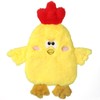 Tamu style Dog Chicken Crinkle Toy, Plush Squeaky 14 Inches,